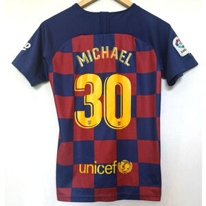 Nike FC Barcelona Boys Jersey Size XL Rakuten Soccer #30 Michael Laliga Beko